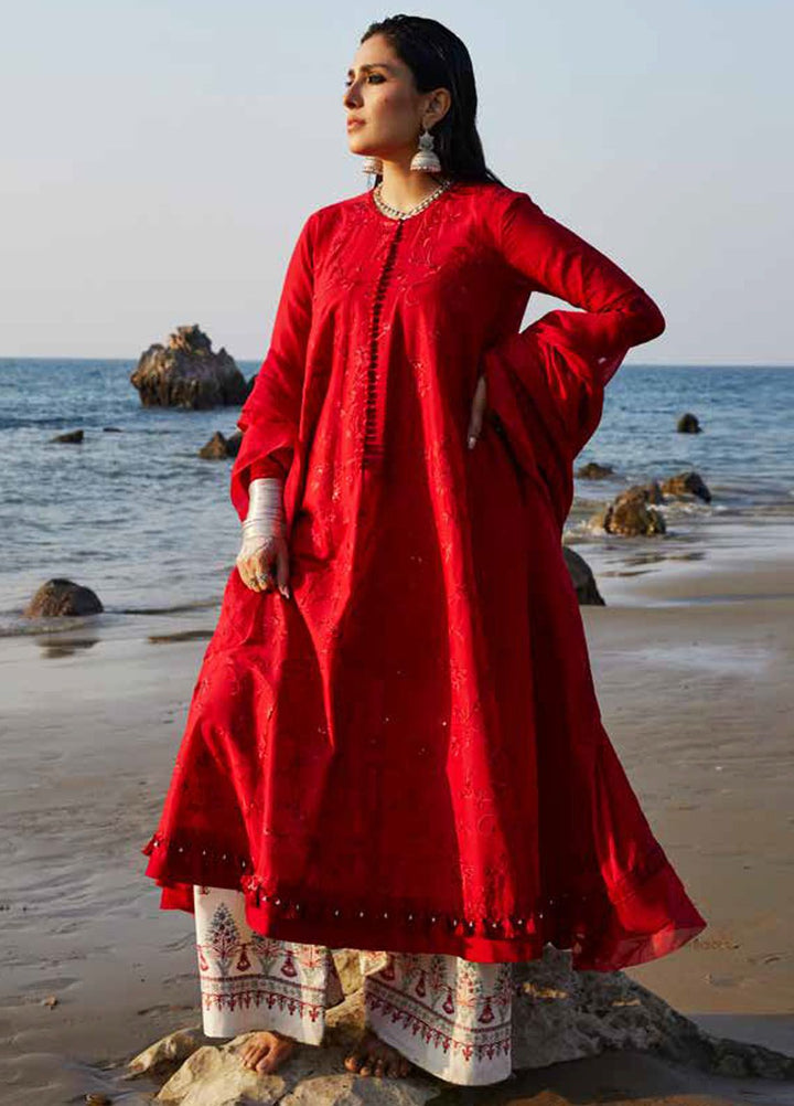 Zara Shahjahan Embroidered Lawn Suits Unstitched 3 Piece ZS24SS D-12A Deena - Summer Collection