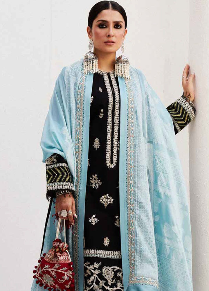 Zara Shahjahan Embroidered Lawn Suits Unstitched 3 Piece ZS24SS D-14B Myra - Summer Collection