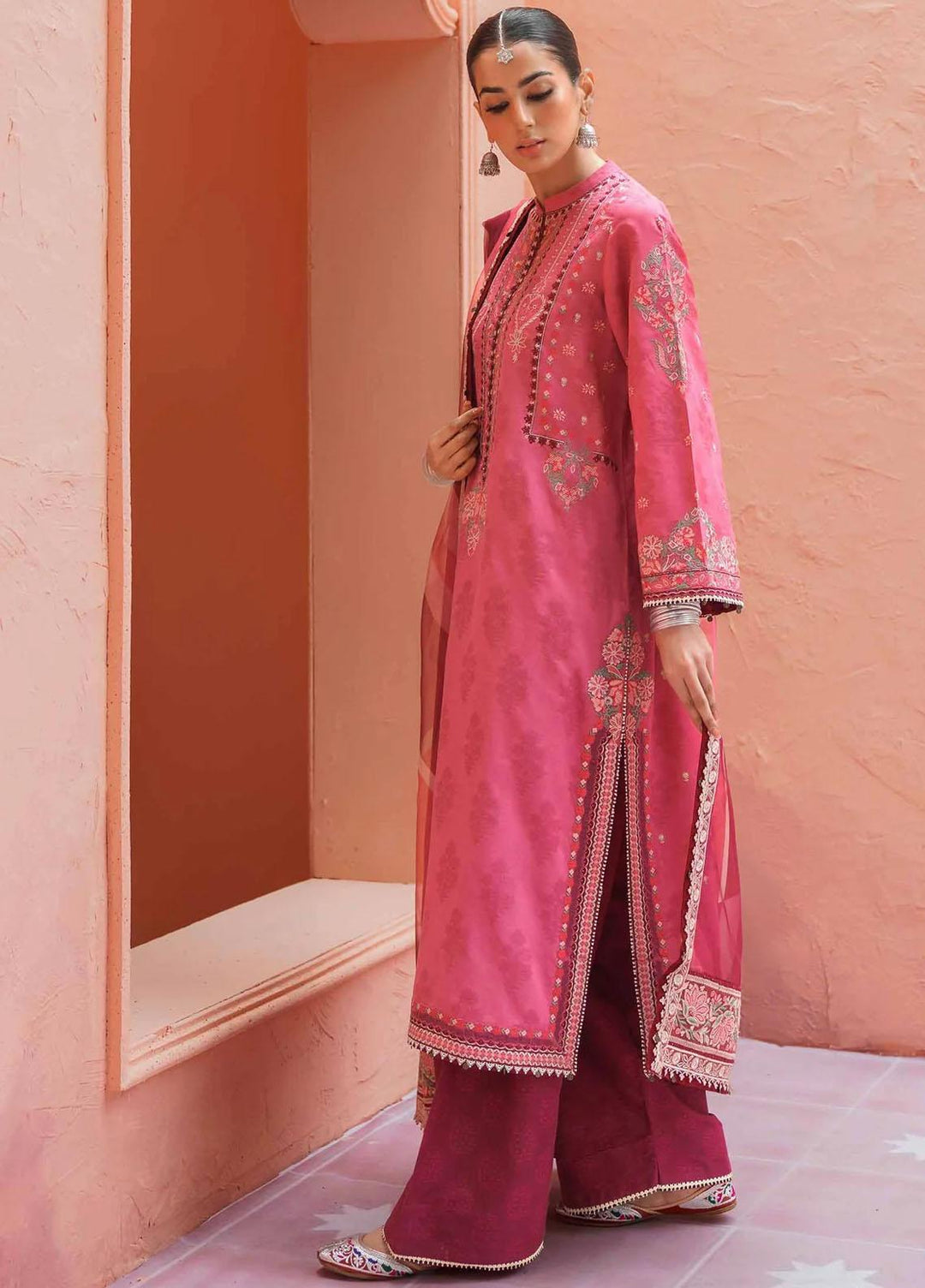 Zara Shahjahan Embroidered Lawn Suits Unstitched 3 Piece ZS23SS 14A - Spring / Summer Collection