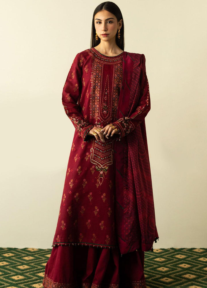 Zara Shahjahan Embroidered  Suits Unstitched 3 Piece ZS23SL-V2 D-06 - Summer Collection