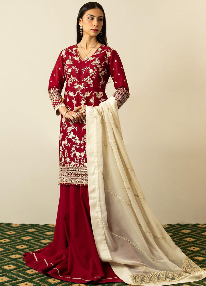 Zara Shahjahan Embroidered  Suits Unstitched 3 Piece ZS23SL-V2 D-10 - Summer Collection