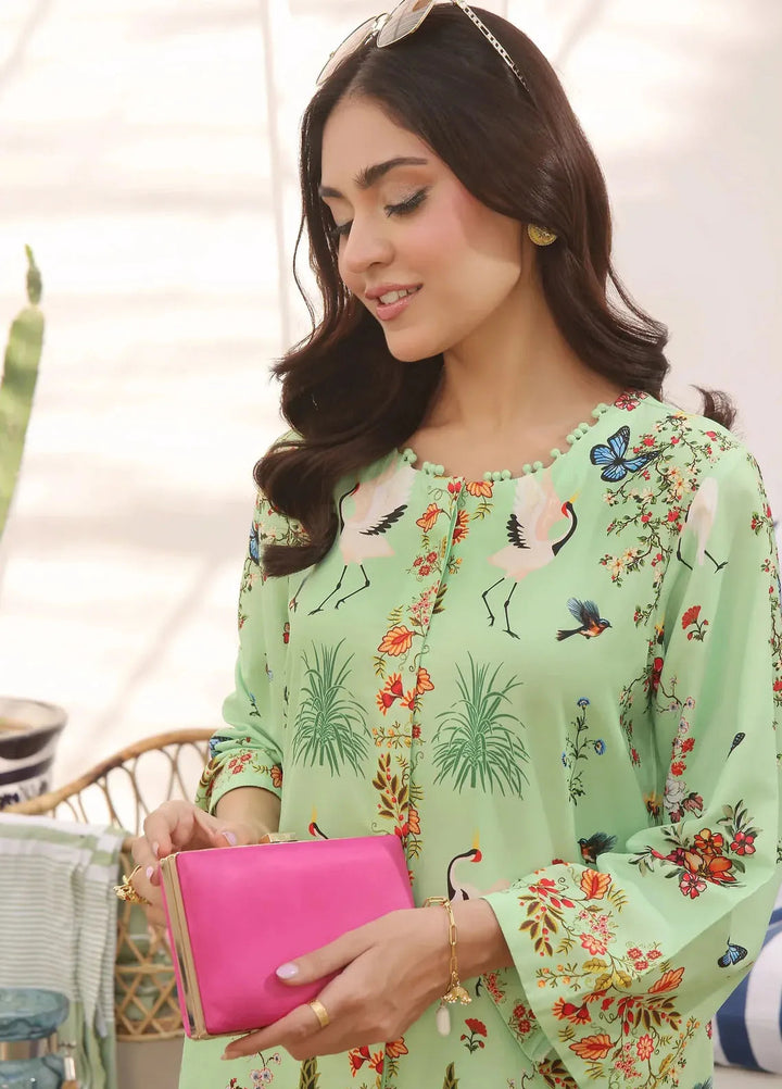 Zara Yamin Pret Printed Cotton Silk 2 Piece Suit Meadows