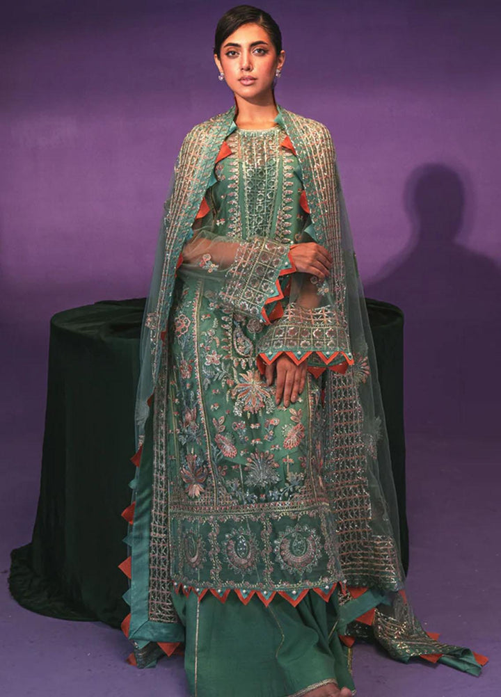 Zarish By Gisele Embroidered Net Suits Unstitched 3 Piece GL23Z NAZO - Festive Collection