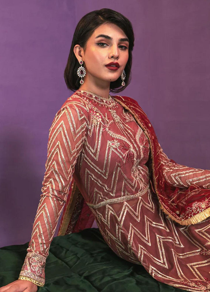 Zarish By Gisele Embroidered Net Suits Unstitched 3 Piece GL23Z SERINA - Festive Collection