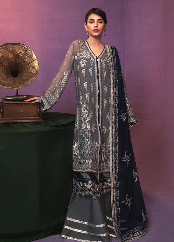 Zarish By Gisele Embroidered Chiffon Suits Unstitched 3 Piece GL23Z WAGMA - Festive Collection