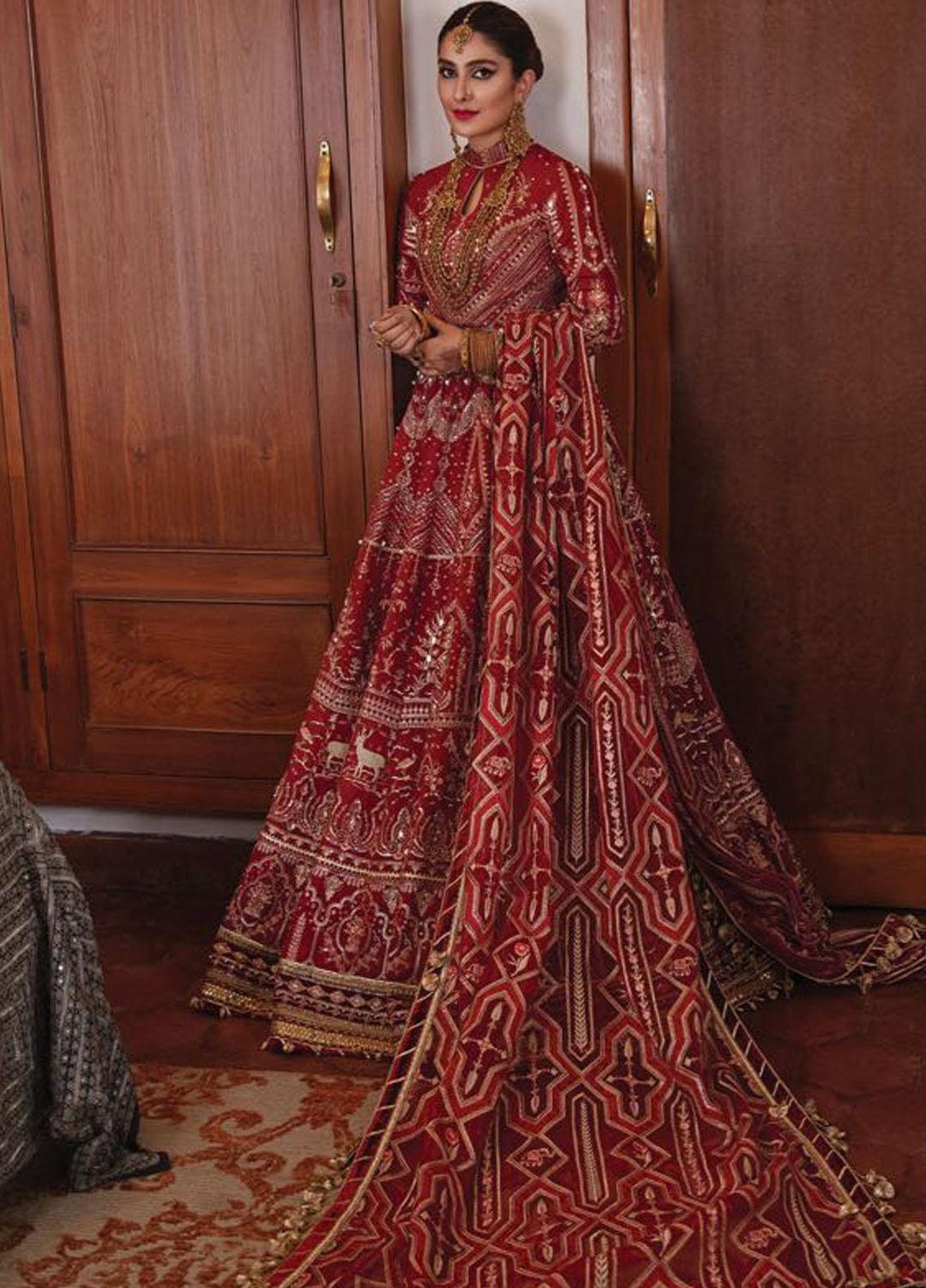 Zarlish by MNR Embroidered Raw Silk Suits Unstitched 3 Piece MNR21Z BIA (ZWU-21-05) - Luxury Formals Collection