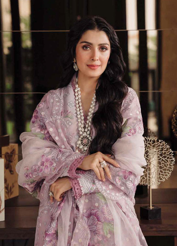 Zarqash Embroidered Lawn Suits Unstitched 3 Piece ZRQ23LL ZQL-005 Vaia - Luxury Collection