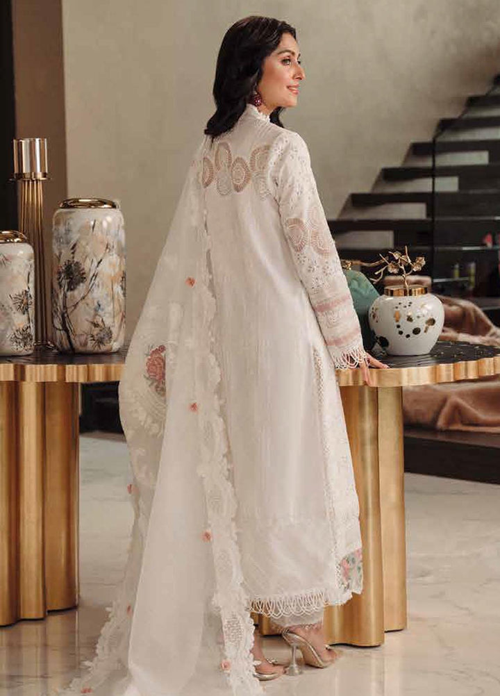 Zarqash Embroidered Lawn Suits Unstitched 3 Piece ZRQ23LL ZQL-006 Naya - Luxury Collection