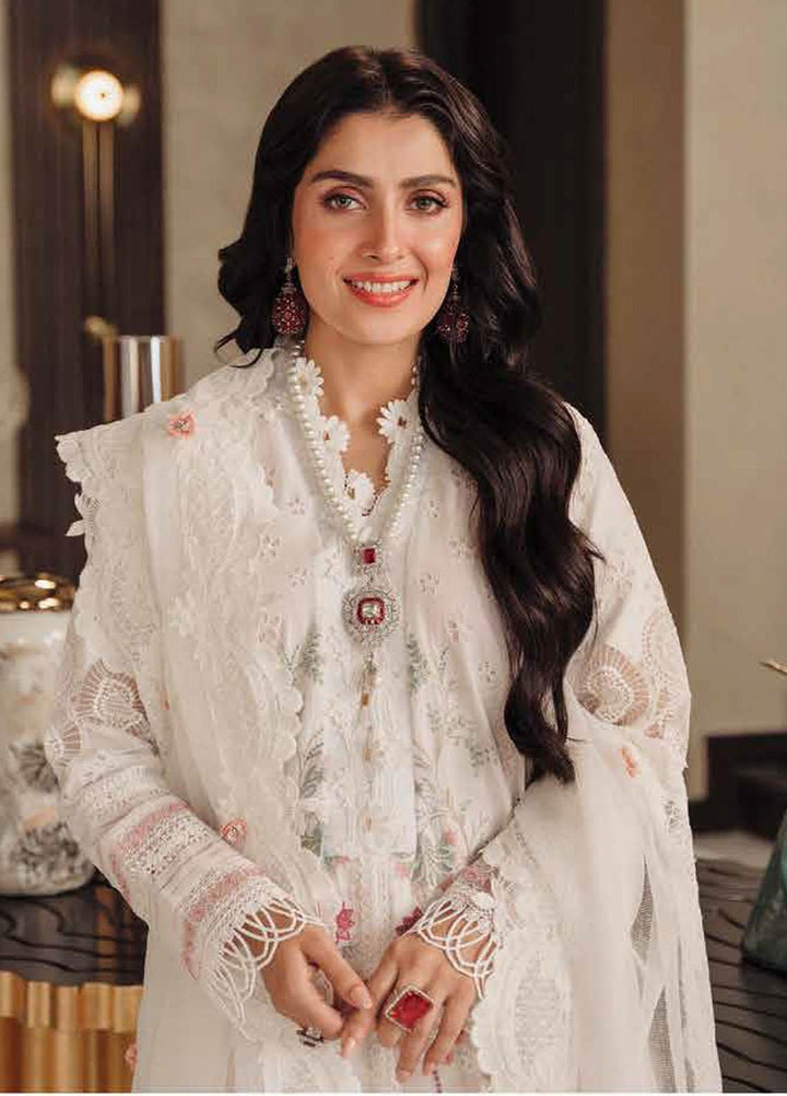 Zarqash Embroidered Lawn Suits Unstitched 3 Piece ZRQ23LL ZQL-006 Naya - Luxury Collection