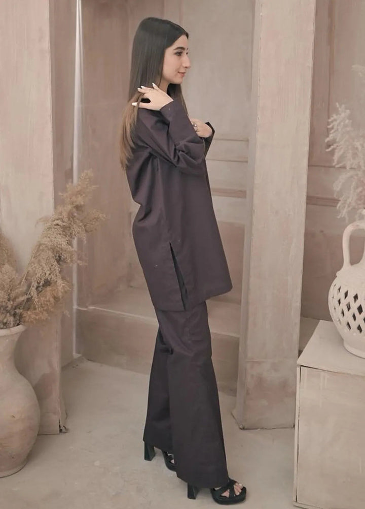 Zauk Pret Casual Lawn 2 Piece Suit Umber