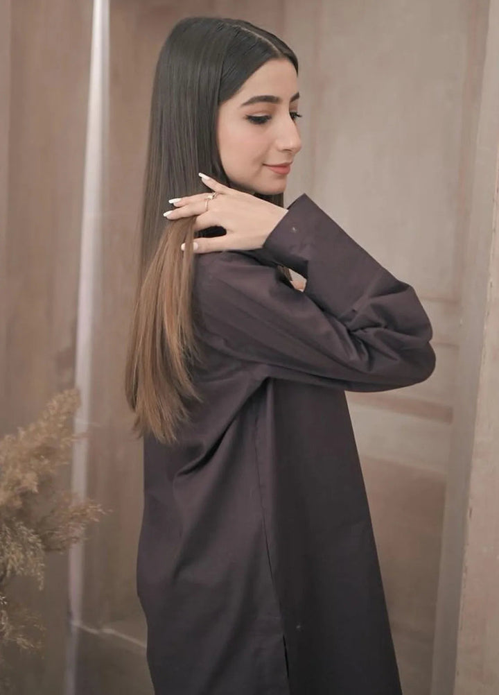 Zauk Pret Casual Lawn 2 Piece Suit Umber