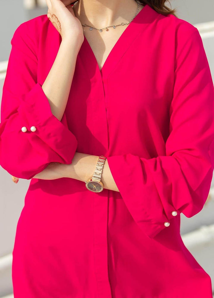 Zauk Casual Pret  Georgette 2 Piece Dress ZK23CW Candy two piece