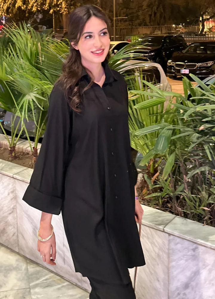 Zenyre Pret Solid Crepe 2 Piece Suit Noir Grace