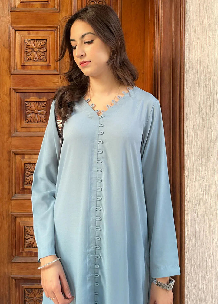 Zenyre Pret Solid Crepe 2 Piece Suit Sky Bloom