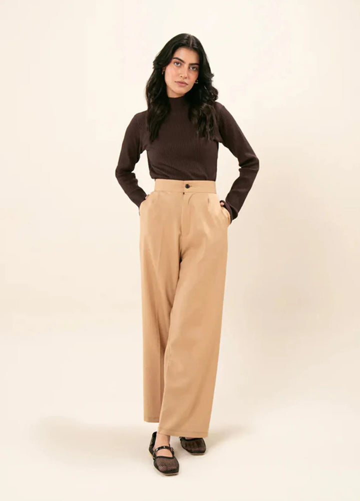 Zenyre Pret Western Ribbed 1 Piece Two Toned Mock Neck Top