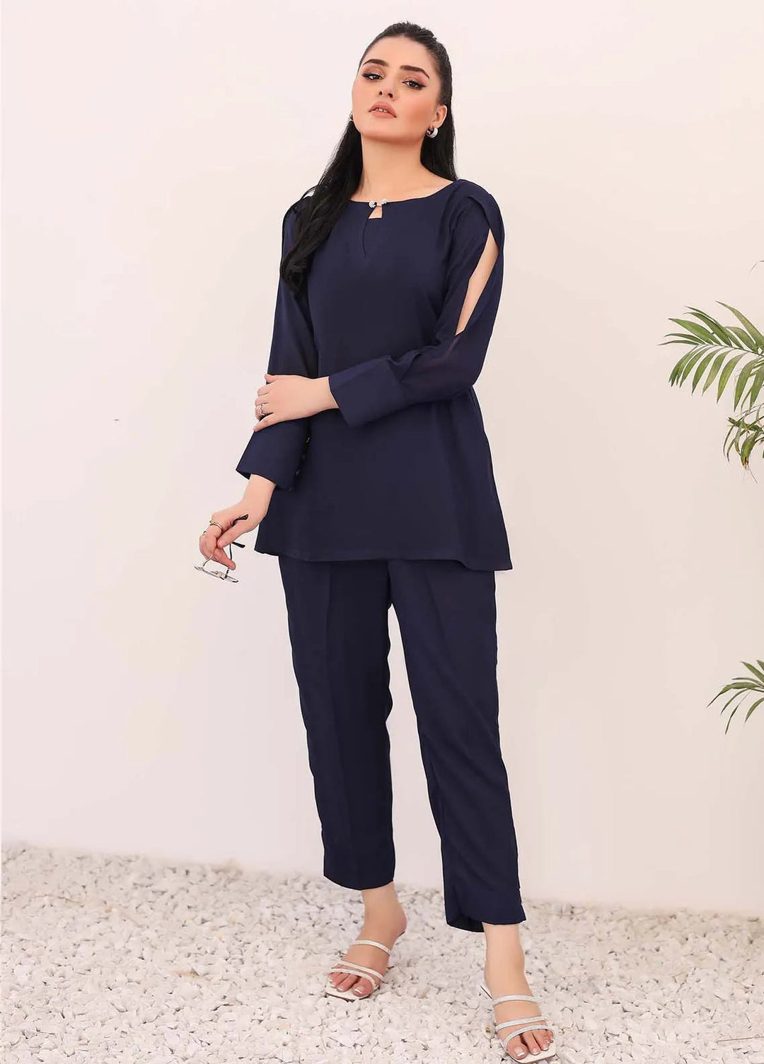 Ziphyer Pret Georgette 2 Piece Suit Midnight Charm