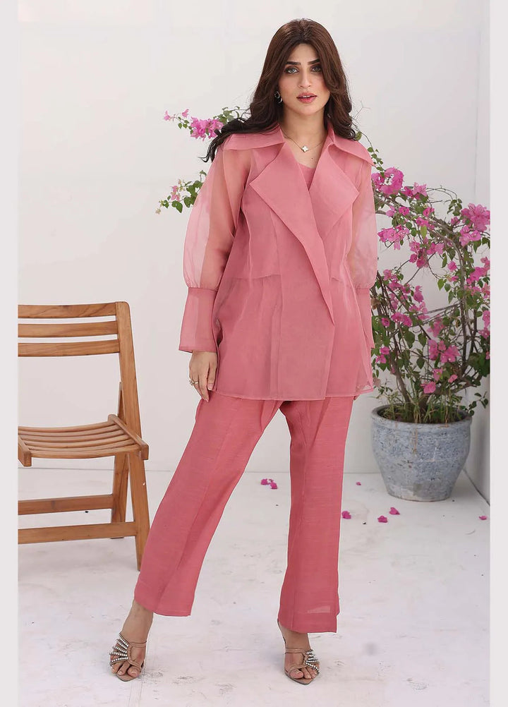 Ziphyer Pret Pure Organza 3 Piece Suit Blush Pink