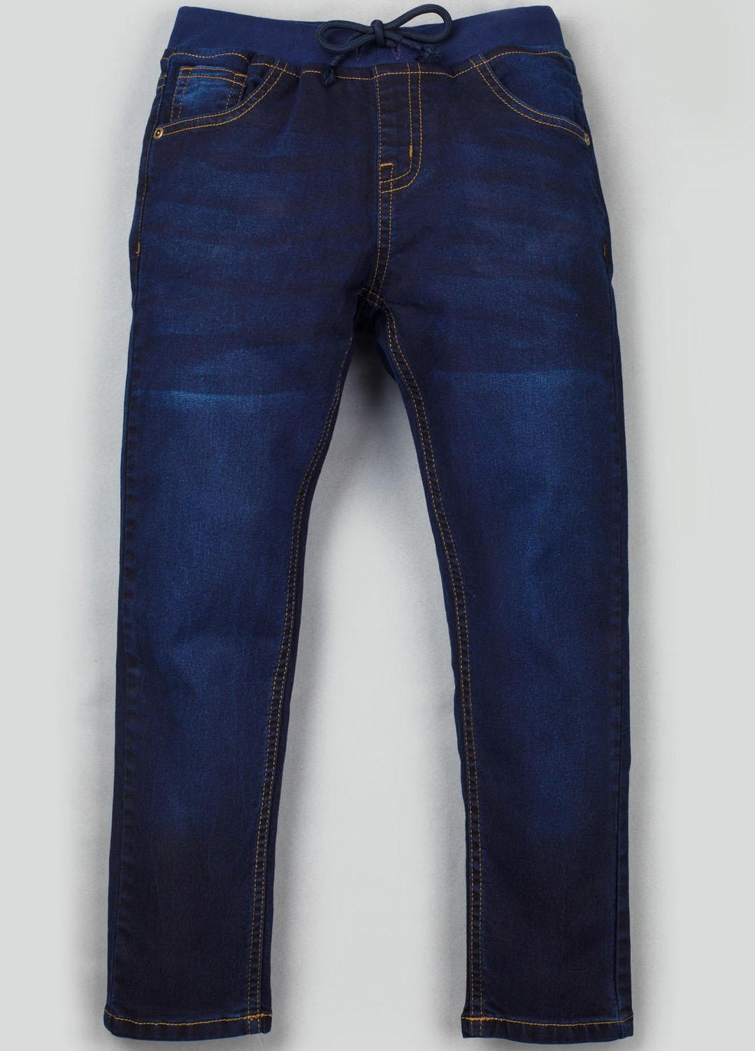 Ziva Denim Casual Jeans for Boys - ZA21BB Boys Blue Rib Jeggings