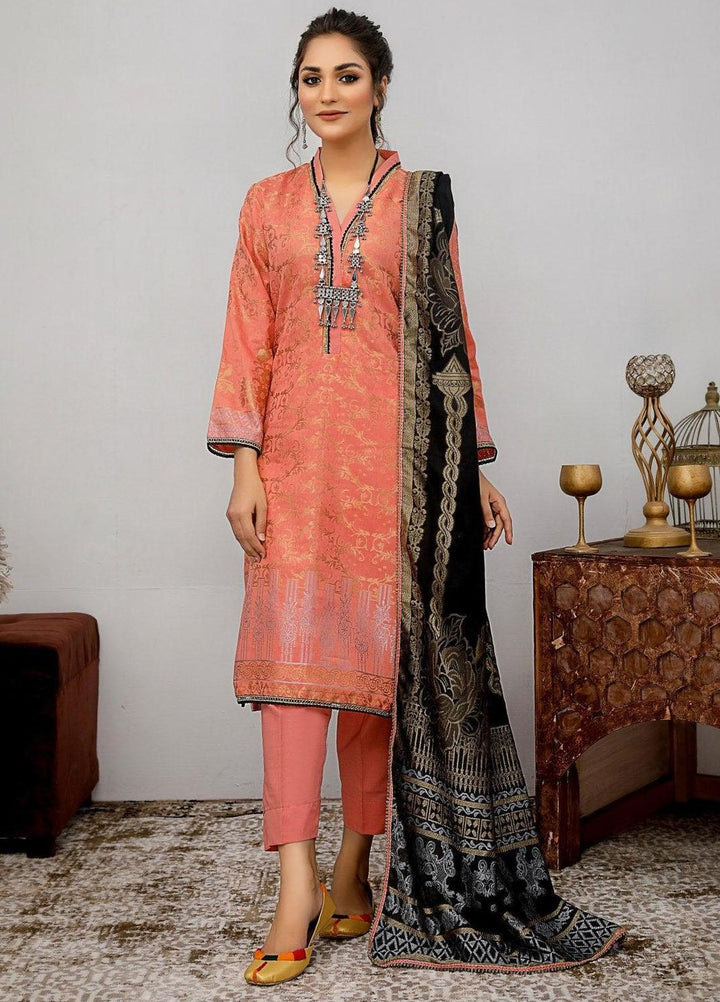 Ziva By Safwa Jacquard Lawn Suits Unstitched 3 Piece SW23Z SJC-03 - Summer Collection