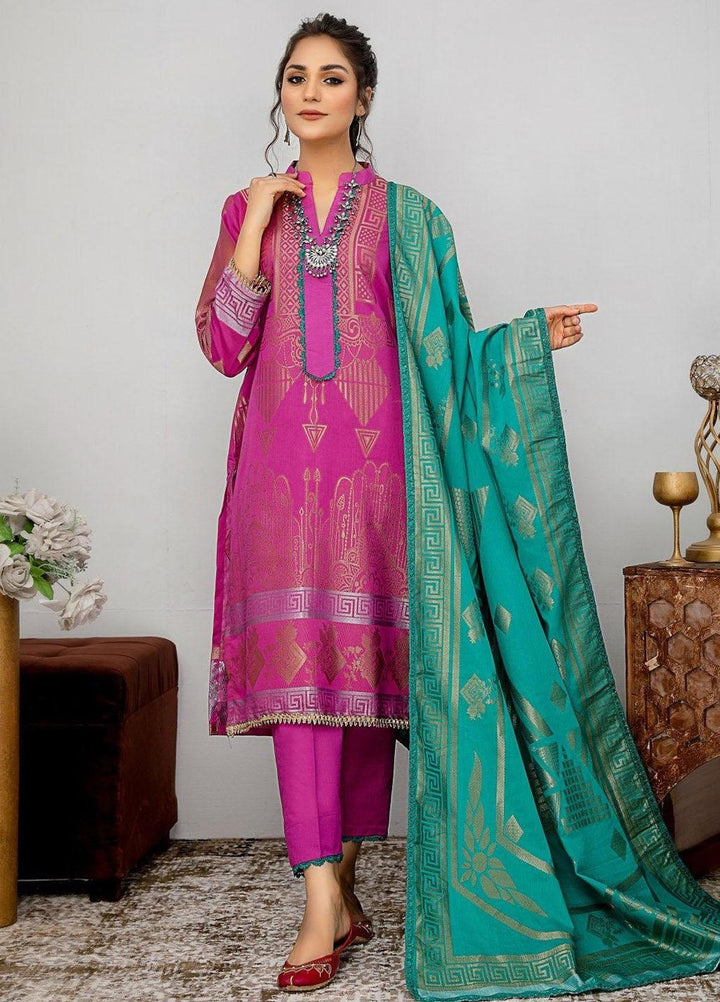 Ziva By Safwa Jacquard Lawn Suits Unstitched 3 Piece SW23Z SJC-06 - Summer Collection