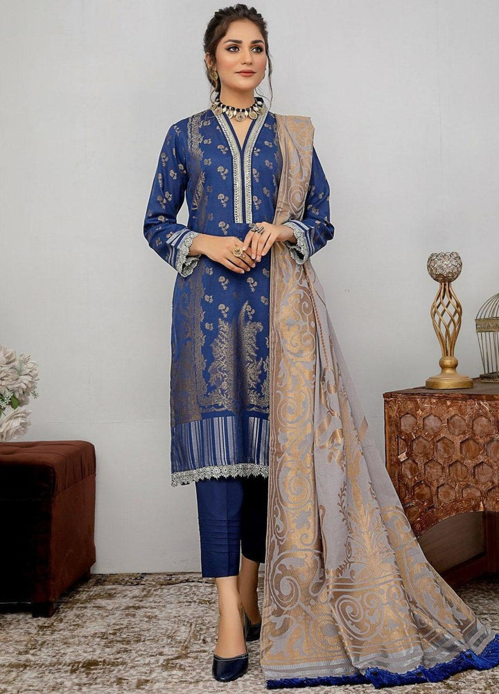Ziva By Safwa Jacquard Lawn Suits Unstitched 3 Piece SW23Z SJC-07 - Summer Collection