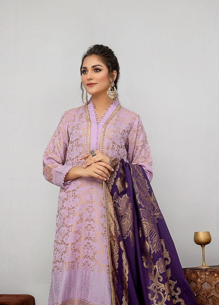 Ziva By Safwa Jacquard Lawn Suits Unstitched 3 Piece SW23Z SJC-08 - Summer Collection