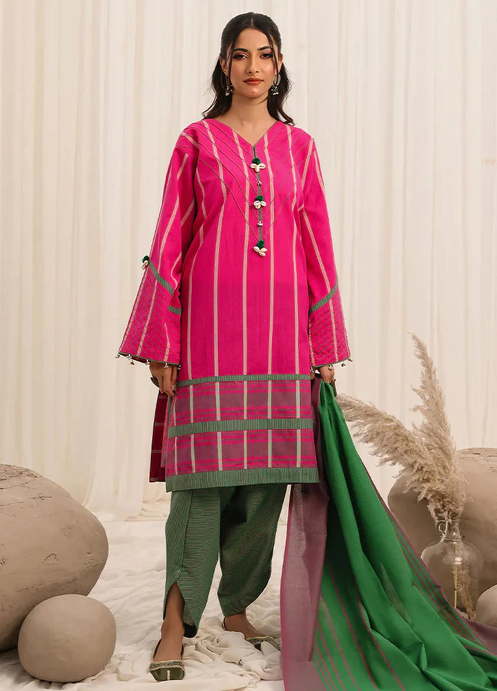 Zlooms Printed Yarn Dyed Suit Unstitched 3 Piece ZL25-C10-02 - Summer Collection