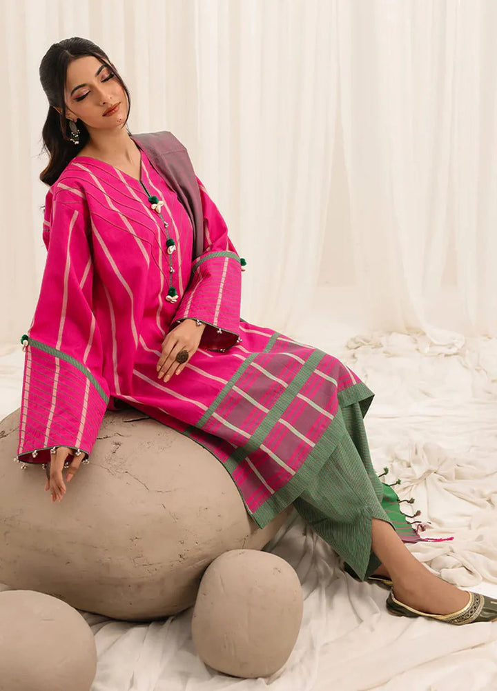 Zlooms Printed Yarn Dyed Suit Unstitched 3 Piece ZL25-C10-02 - Summer Collection