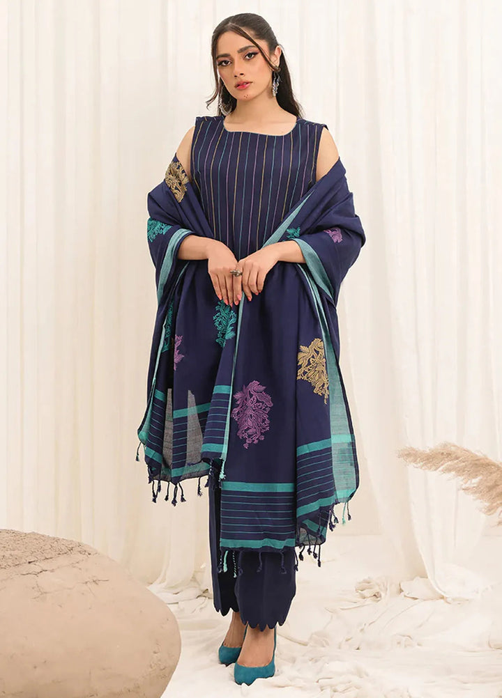 Zlooms Printed Yarn Dyed Suit Unstitched 3 Piece ZL25-C10-04 - Summer Collection