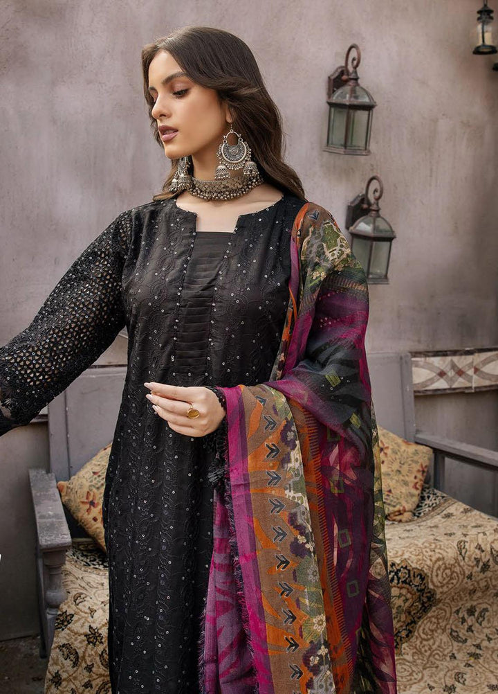 Zoha By Aalaya Embroidered Viscose Suits Unstitched 3 Piece ALY22ZC D1 - Winter Collection