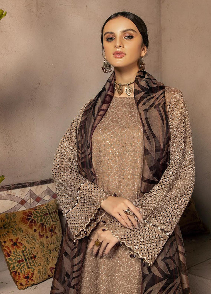 Zoha By Aalaya Embroidered Viscose Suits Unstitched 3 Piece ALY22ZC D10 - Winter Collection