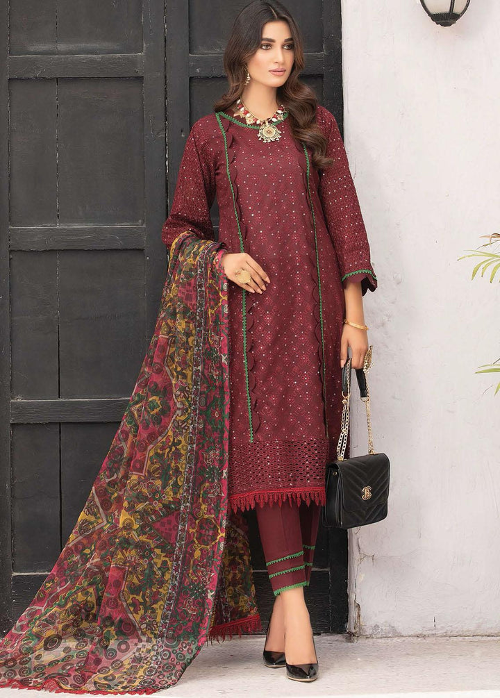 Zoha By Aalaya Embroidered Lawn Suits Unstitched 3 Piece ALY22Z D-02 - Summer Collection