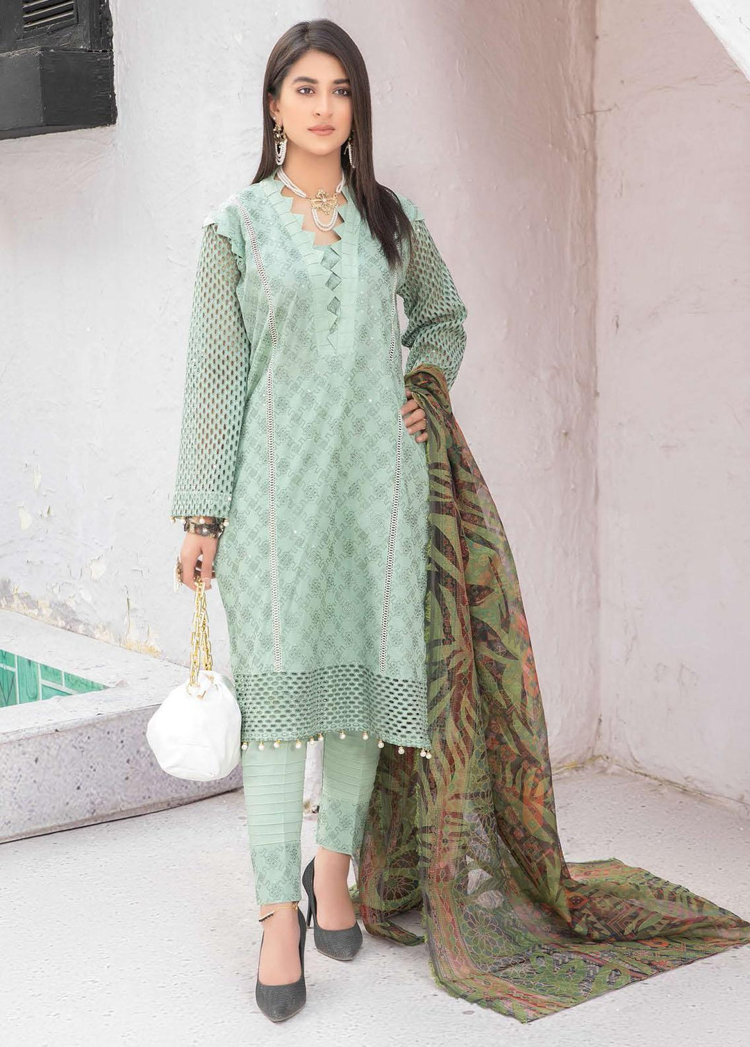 Zoha By Aalaya Embroidered Lawn Suits Unstitched 3 Piece ALY22Z D-03 - Summer Collection
