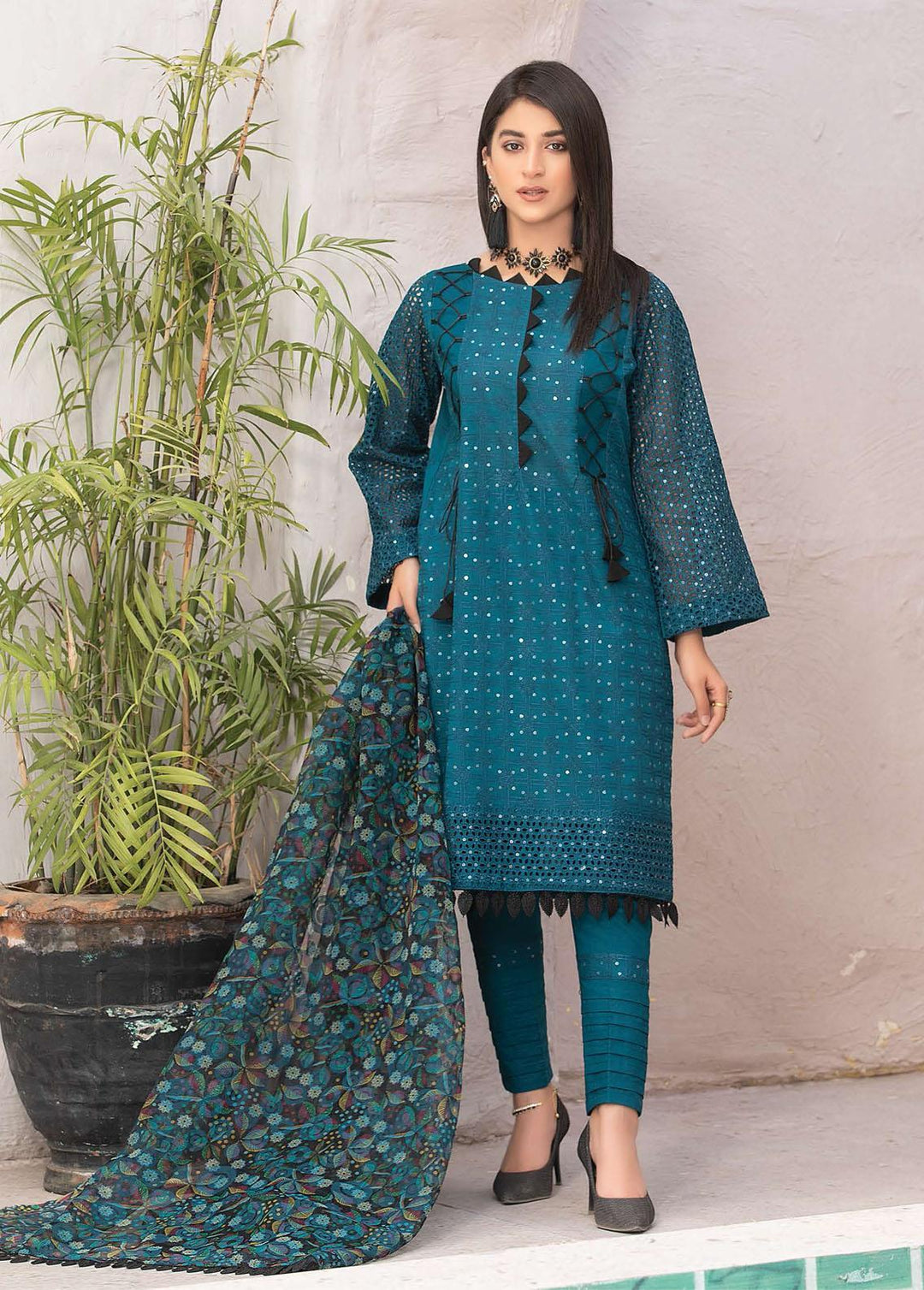 Zoha By Aalaya Embroidered Lawn Suits Unstitched 3 Piece ALY22Z D-04 - Summer Collection