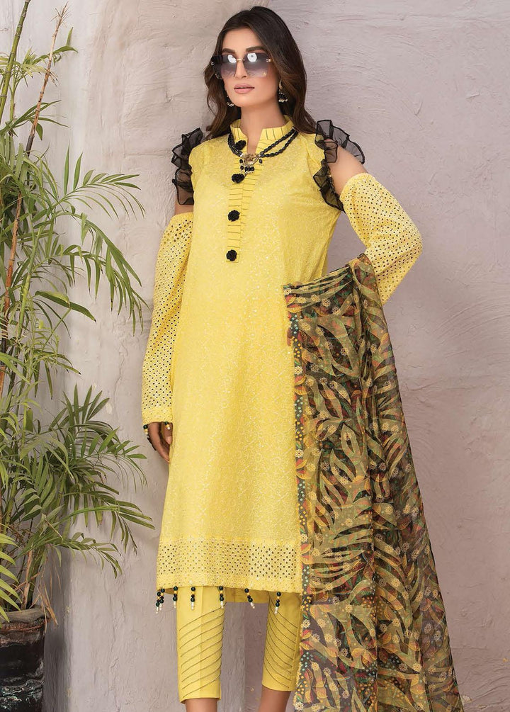 Zoha By Aalaya Embroidered Lawn Suits Unstitched 3 Piece ALY22Z D-07 - Summer Collection