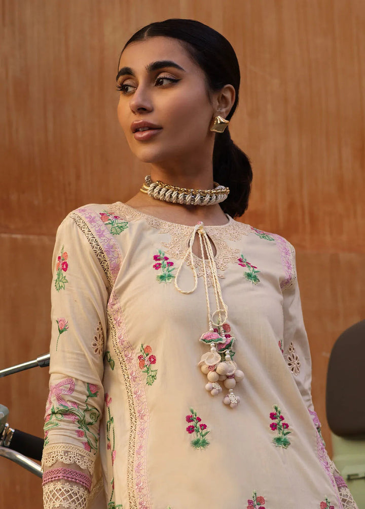 Zoha by Ansab Jahangir Embroidered Lawn Suit Unstitched 3 Piece ANJ25Z D-05 Rosalie - Summer Collection