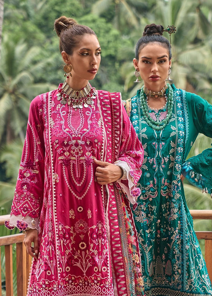Zoha by Ansab Jahangir Embroidered Lawn Suits Unstitched 3 Piece ANJ24Z D-09 Champaca - Luxury Collection