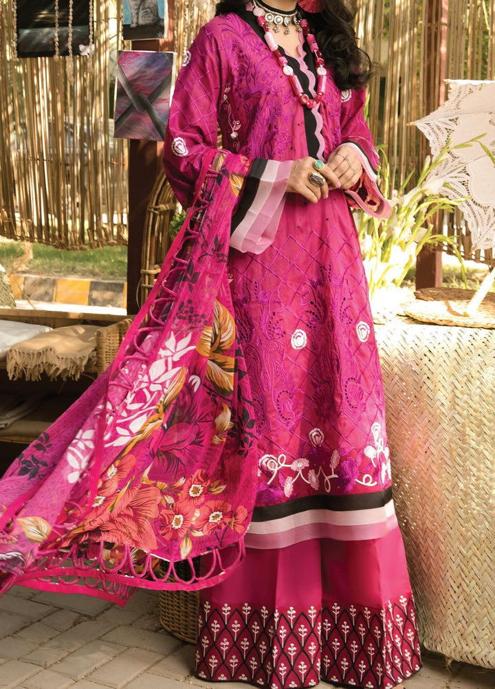 Zoha by Ansab Jahangir Embroidered Lawn Suits Unstitched 3 Piece ANJ21Z 03 Nohea - Summer Collection