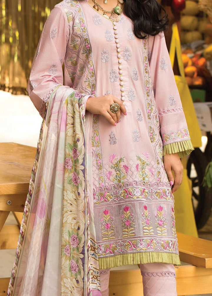 Zoha by Ansab Jahangir Embroidered Lawn Suits Unstitched 3 Piece ANJ21Z 05 Masika - Summer Collection
