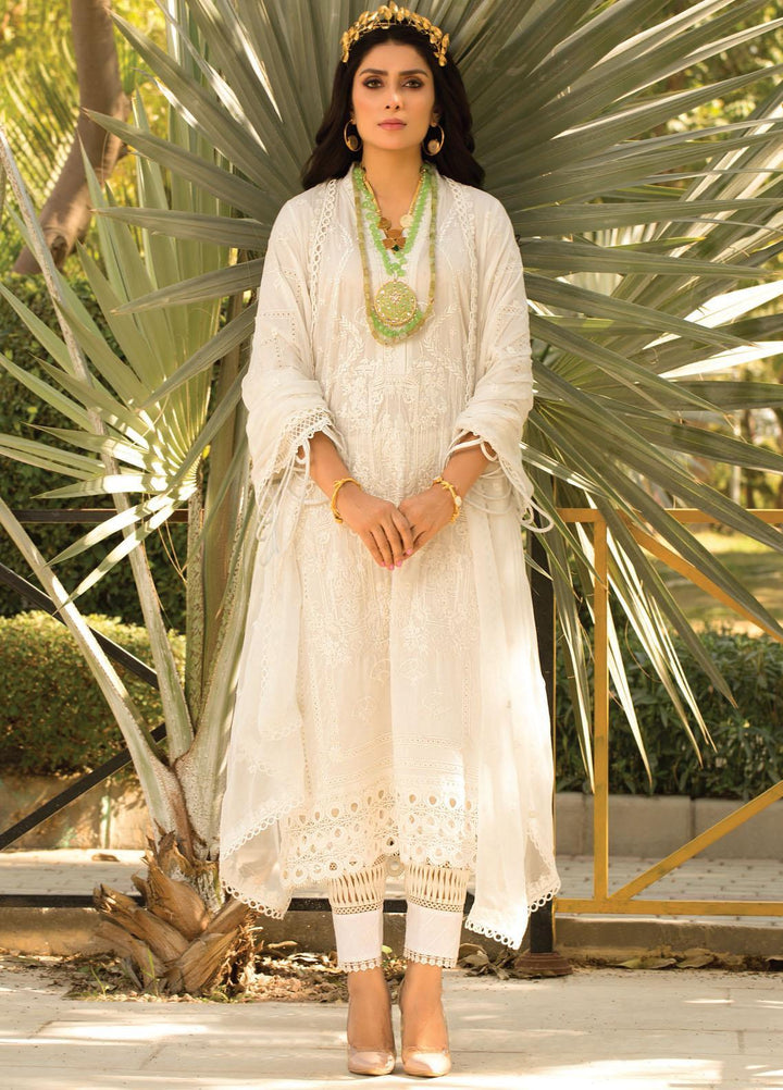 Zoha by Ansab Jahangir Embroidered Lawn Suits Unstitched 3 Piece ANJ21Z 08 Kai - Summer Collection