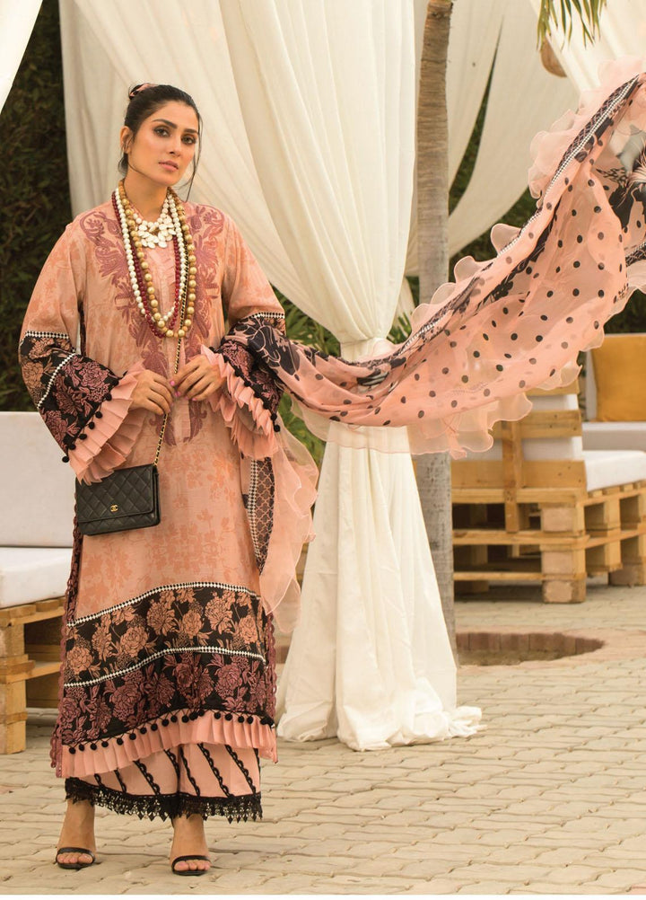 Zoha by Ansab Jahangir Embroidered Lawn Suits Unstitched 3 Piece ANJ21Z 11 Keone - Summer Collection