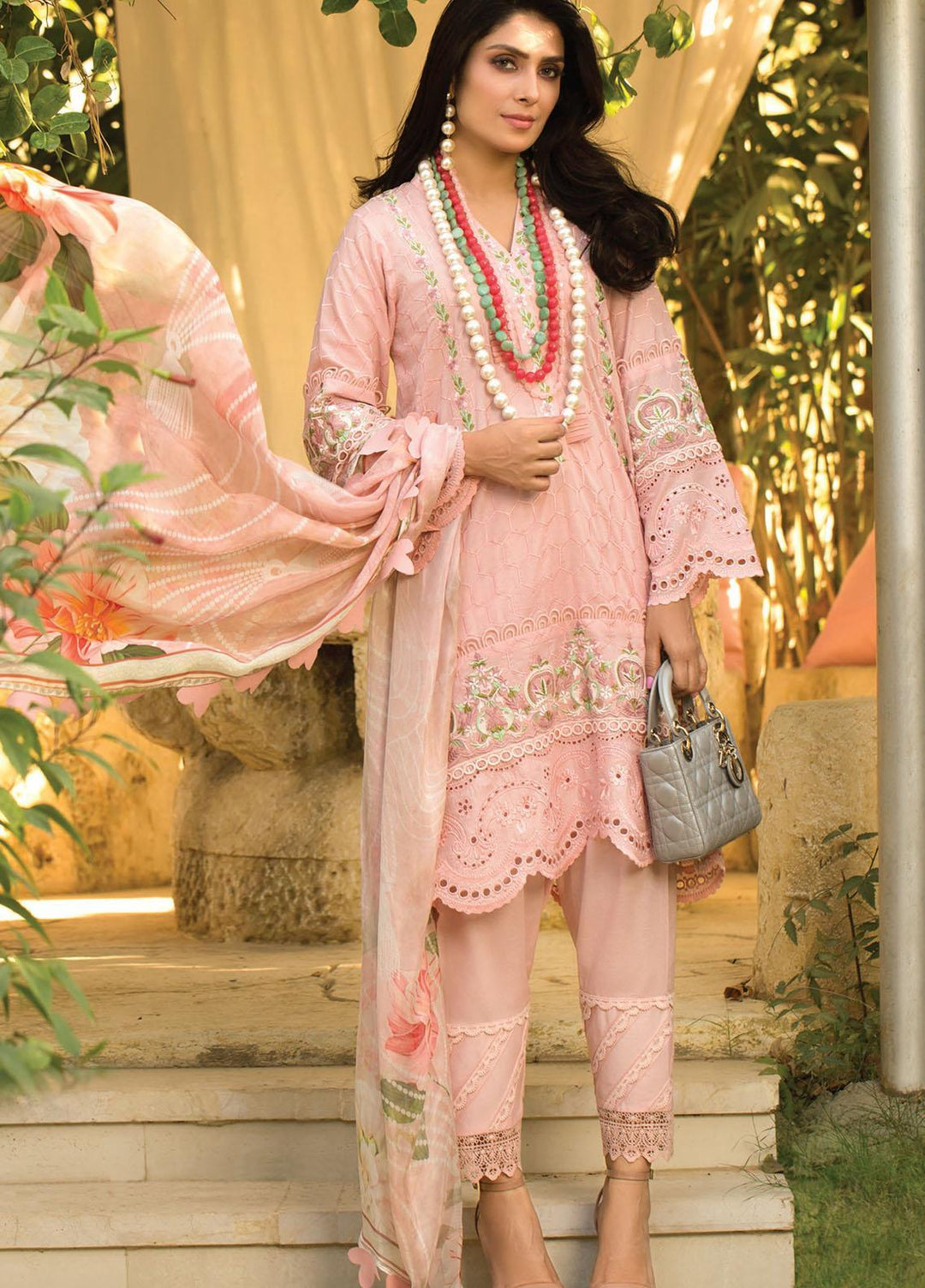 Zoha by Ansab Jahangir Embroidered Lawn Suits Unstitched 3 Piece ANJ21Z 12 Nahla - Summer Collection