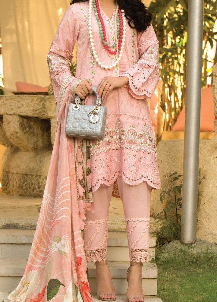 Zoha by Ansab Jahangir Embroidered Lawn Suits Unstitched 3 Piece ANJ21Z 12 Nahla - Summer Collection