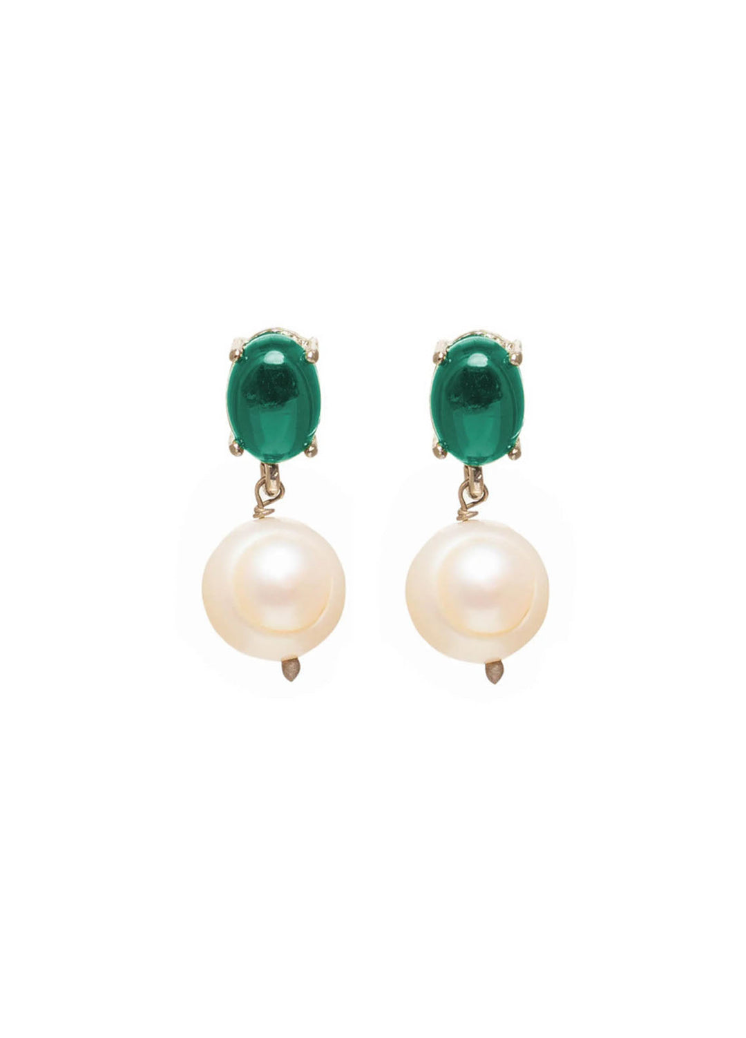 Zouhaira Earings Ocean Dew Drops-Green