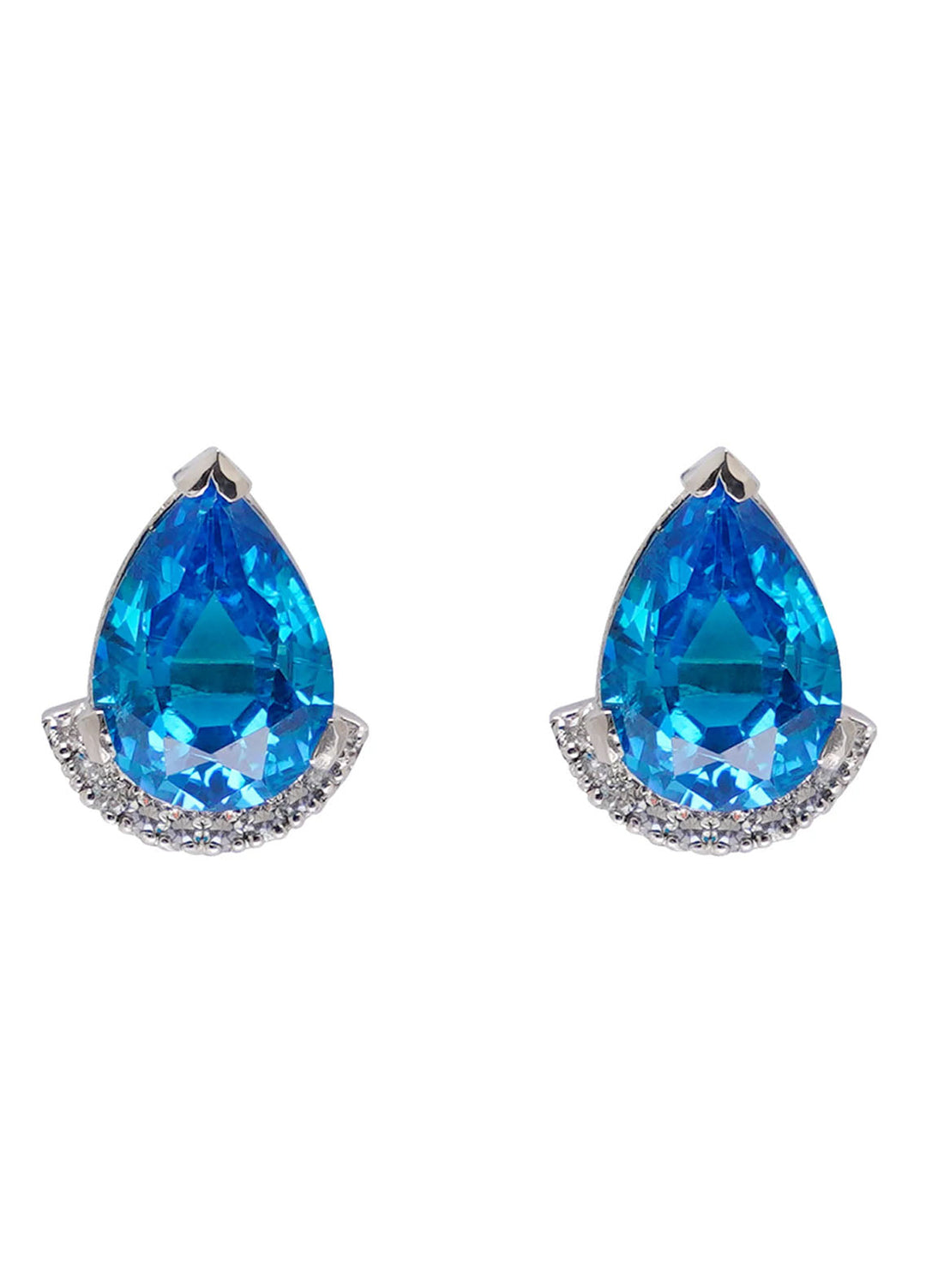 Zouhaira Earings Pear Divine-Blue