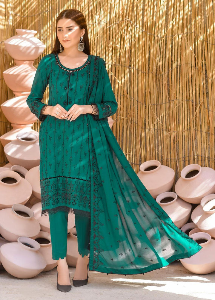 Zurr By AB Textiles Embroidered Lawn Suits Unstitched 3 Piece AB21ZCK 01 - Summer Collection