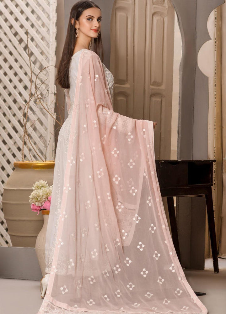 Zurr Signature by AB Textiles  Embroidered Chiffon Suits Unstitched 3 Piece AB21SC ZSLC-04 - Festive Collection