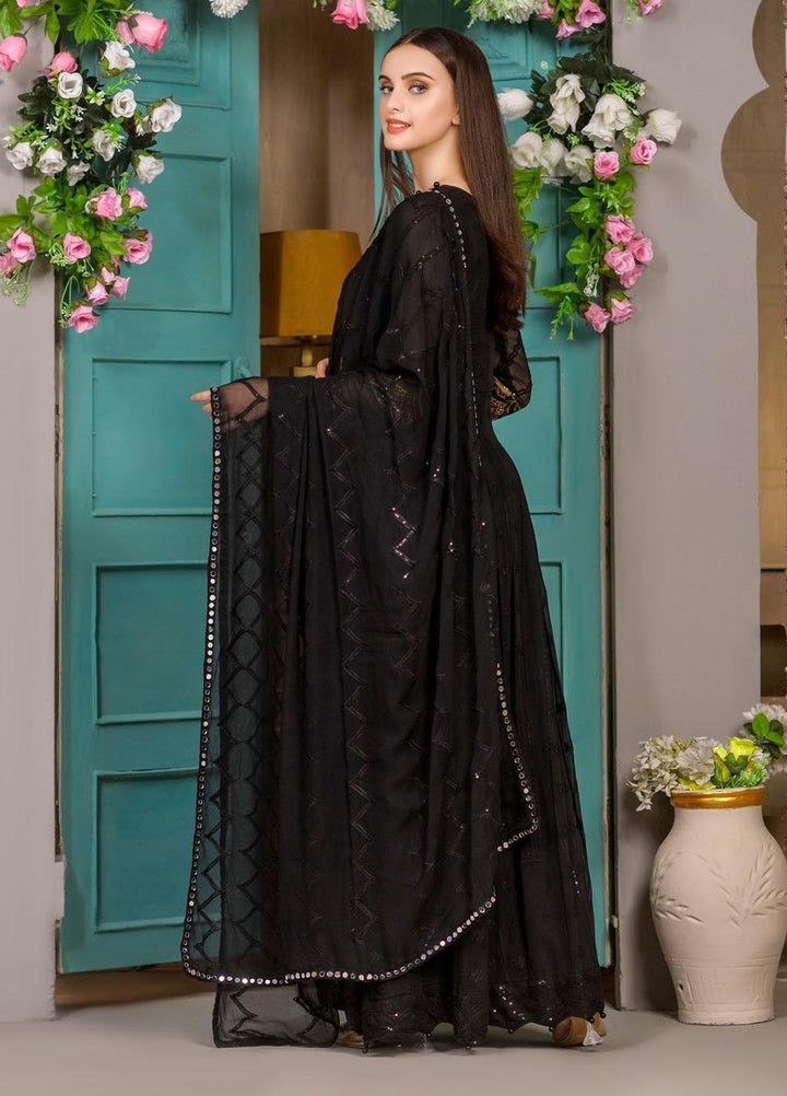 Zurr Signature by AB Textiles  Embroidered Chiffon Suits Unstitched 3 Piece AB21SC ZSLC-05 - Festive Collection