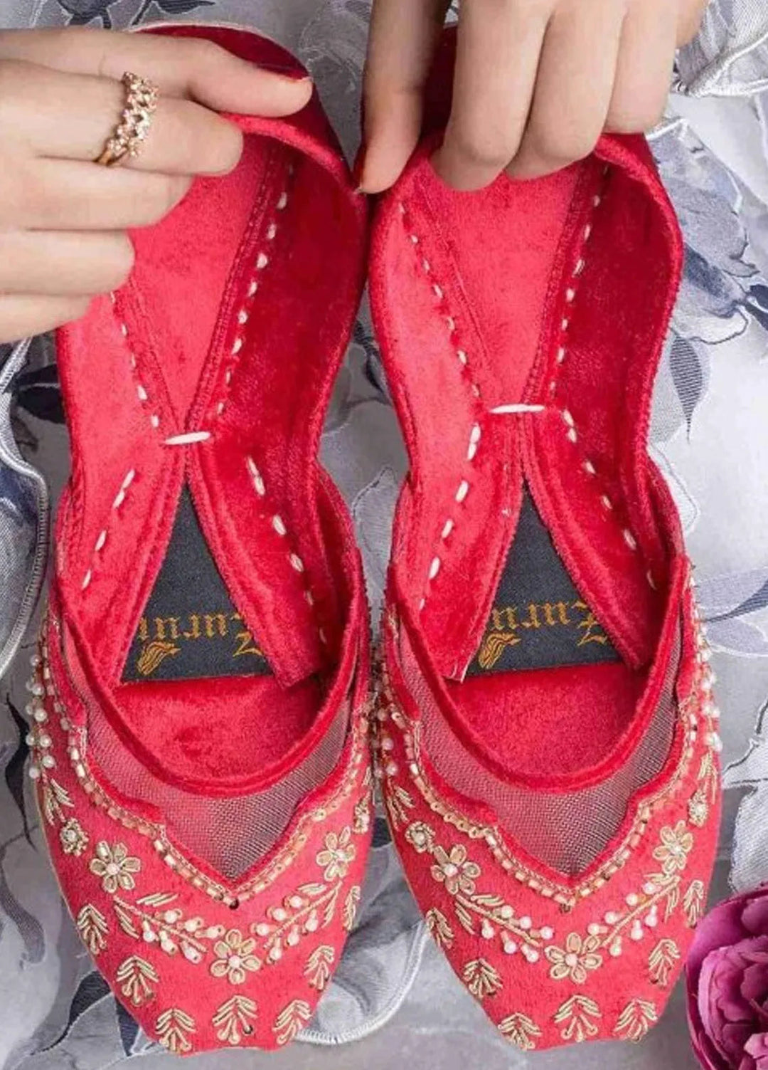 Zuruj Festive Style Khussa JK-2-PINK