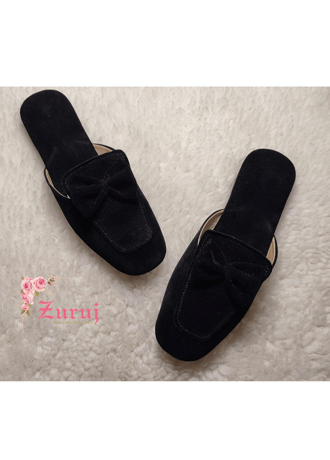 Zuruj Festive Style Mules ML-V-BLACK